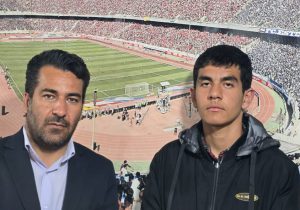 آرسس امیری سخره نوردی در خردسالی 