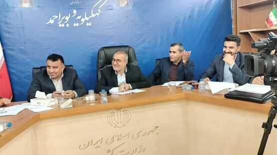 جلسه بررسی پروژه های راهسازی شهرستان های بویراحمد دنا و مارگون